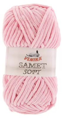100g Strickgarn Samet Soft Chenille hellrosa