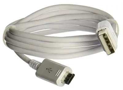 Produktbild von Samsung USB/microUSB 0.9m Micro-USB A USB A Weiß (EP-DG925UWE)
