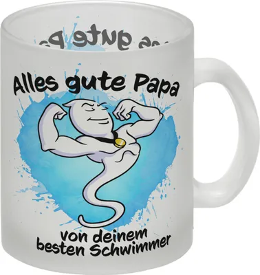 Produktbild von Alles gute Papa, von deinem besten Schwimmer Glas Tasse