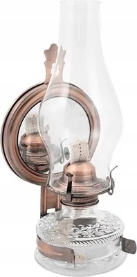Produktbild von Lampe Öl 31 Cm Mit Spiegel Altes Kupfer Häusliche Gartenlaterne