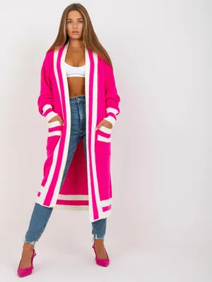 Produktbild von Rue Paris Strickjacke für Frauen Clangaine Neon Pink Universal
