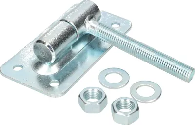 Produktbild von KOTARBAU® Torangel Ø30 M18 Einstellbar Auf Kugel Regulierbar Mit Anschraubblech Hängescharnier Torscharnier Gewinde Torband Anschraubplatte Verzinkt