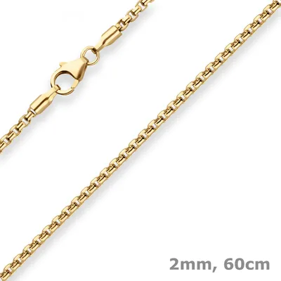 2mm-Veneziakette-rund-aus-333-Gelbgold-60cm