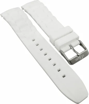 Produktbild von s.Oliver | Uhrenarmband Silikon weiß 22mm weich | SO-2318-PQ