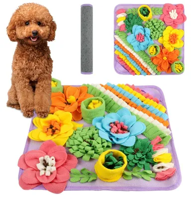 Produktbild von Snuffelmat für Hunde - Fleece Futterspielzeug - 39 x 39 cm