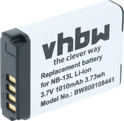 Produktbild von vhbw Akku kompatibel mit Canon PowerShot G5 X, G7 X Mark II, G1 X Mark III, G7 X Mark III, G5X Mark II, G7 X, G9 X Kamera (1010 mAh, 3,7 V, Li-Ion)