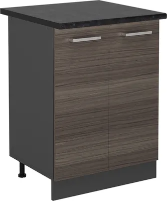 Image de Meuble bas de cuisine Vicco R-Line Gris noble 60cm , PT Anthracite, Model 53544