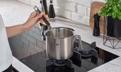 Immagine prodotto di Pentola per latte a induzione - acciaio inossidabile - 2,6 l - 16 cm