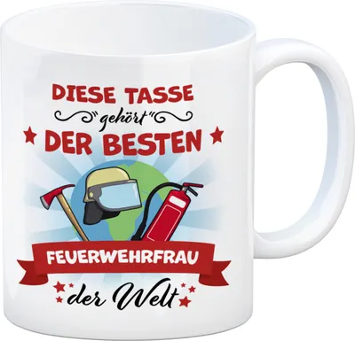 Produktbild von Beste Feuerwehrfrau der Welt Kaffeebecher
