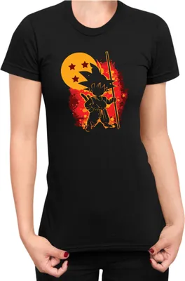 Zdjęcie produktu dla Koszulka Damska Dragon Anime Manga Ball Z Goku 23, Lady M / Czarny