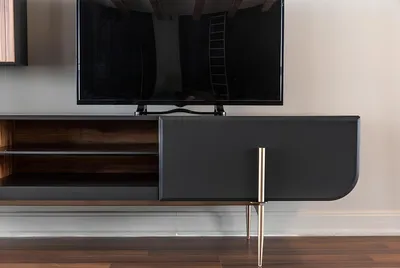 Produktbild von rtv Lowboard tv Ständer Regale Sideboard Holz Modern Braun Wohnzimmer