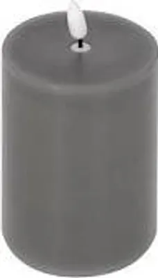 Produktbild von Kaheku LED Kerze Flaca grau 7,5 Ø 15h