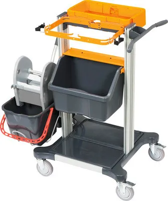 Produktbild von TASKI Mini Trolley Wet, Das kleine Reinigungswagen-System für die traditionelle Nassreinigung mit Flach- und Kentuckymoppbezügen. | Packung (1 Stück)