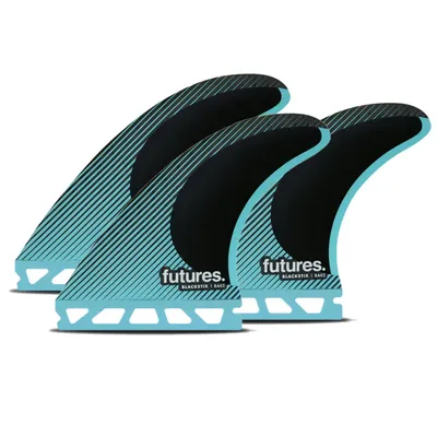 Image de FUTURES Thruster Fin Set R4 Blackstix Rake S