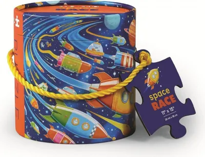 Produktbild von Puzzle Miniröhre - Space Race (24 Teile)