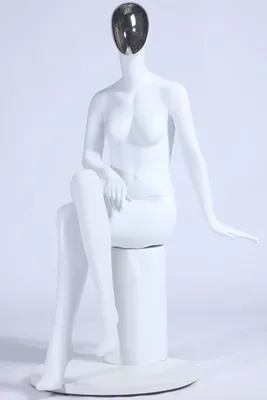 Image de CH+39 Femme beau mannequin abstrait blanc mat laqué Galvanik Kopf Masque Femme
