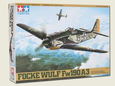 Immagine prodotto di Tamiya 1:48 WWII Dt. Focke Wulf Fw190 A-3