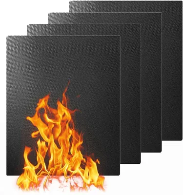 Set von 4 nachhaltigen Backfolien für den Ofen - wiederverwendbarer Ofenschutz
