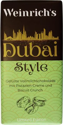 Produktbild von Weinrich's Dubai Style Schokolade 100g
