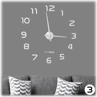 Produktbild von relaxdays DIY Wanduhr mit 3D-Zahlen