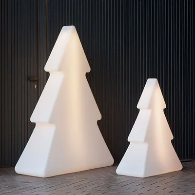 Obrázek produktu pro LED světelný strom Pinus 100cm dobíjecí baterie + solární IP65 trojúhelníkový