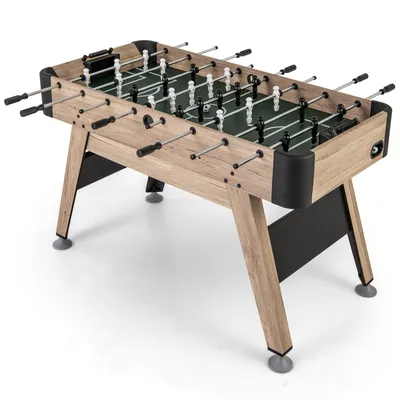 Obrázok produktu pre Stolný futbal COSTWAY, futbalový stôl, futbalový stôl s výškovo nastaviteľnými nohami, 117 x 67,5 x 84,5 cm