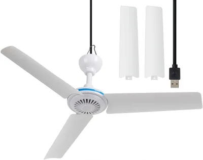 Produktbild von Tragbarer USB-Deckenventilator, 3 Flügel, leiser kleiner Zeltventilator für Wohnmobil-Pavillons im Freien, Camping, RV