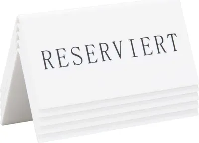Produktbild von Securit Tischaufsteller RESERVIERT 5er Set