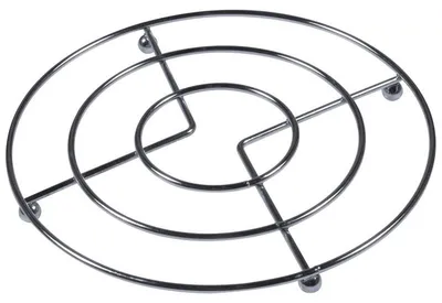 Produktbild von Pfannenuntersetzer - Metall verchromt - Durchmesser 17 cm