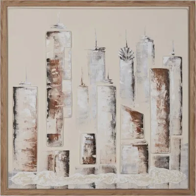 Produktbild von Bild Braun Beige 93 x 3 x 93 cm