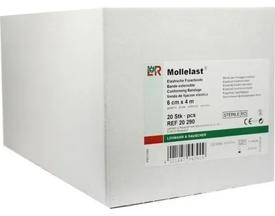 Zdjęcie produktu dla MOLLELAST 6CMx4m WEISS 14411, 20 St BIN