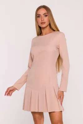 Produktbild von Made of Emotion Minikleid für Frauen Eldemundus M872 beige XL