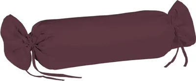 Produktbild von sleepling – Satin Kissenbezug, Nackenrolle, 100% seidig weiche Baumwolle, 15x40 cm, pflaume