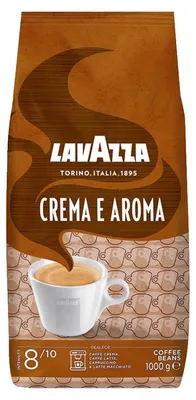 Obrázek produktu pro Lavazza Espresso Crema e Aroma 1000g, 1 kg, Americano (slabšíˌ větší objem), Espresso, Středně pražená, Arabica and Robusta, Itálie, 1 kusů