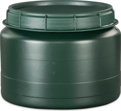 Produktbild von 25 Liter grün Futtertonne Weithalsfass mit Drehdeckel Transporttonne Fass mit Schraubdeckel
