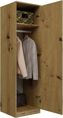 Produktbild von Kleiderschrank Wolfgang Artisan-Eiche 50 cm mit 1 Tür