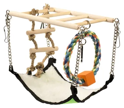 Produktbild von Duvo+ Holzhängebrücke mit Hammock
