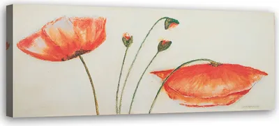 Produktbild von Leinwandbild collage aus roten 90x30 cm Feeby rot wandbild bereit zum aufhängen