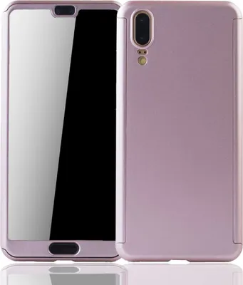 Produktbild von Handyhülle Schutzhülle für Huawei P20 Full Case Cover Displayschutz 360 Rosa