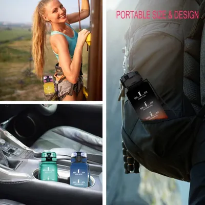 Produktbild von Einfache und sichere wiederverwendbare Wasserflasche für Sport und den täglichen Gebrauch, 500 ml bis 1,5 L