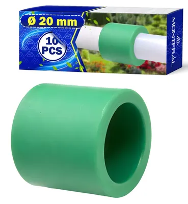 10 PPR-Kupplungen Ø 20 mm zum Verbinden von PPR-Rohren