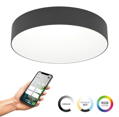 Obrázok produktu pre EGLO Gallizzi-Z, 1 žiaroviek, LED, 3500 lm, IP20, Čierna, Biela