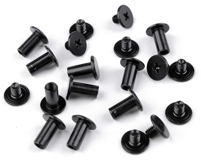 Schraubnieten Buchschrauben 10Stk Ø 10mm / 10 mm schwarz