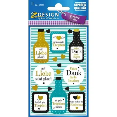 Produktbild von AVERY Zweckform ZDesign Sticker "Einladung" 18 Sticker