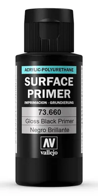 Produktbild von Vallejo 73.660, Basislackgrundierung, Metall, Polyvinylchlorid (PVC), Holz, Fertig gemischt, Schwarz, Grau, Glänzende Oberfläche, 0,06 l