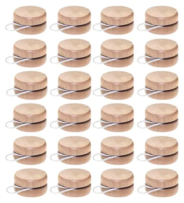 Immagine prodotto di goki GK883 yo-yo, Ø 5 cm, H 2,5 cm, legno, naturale (24 pezzi)