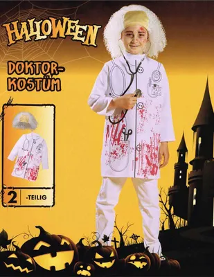 Produktbild von Halloween Kinder Kostüm 100861 Doktor 7-10 Jahre