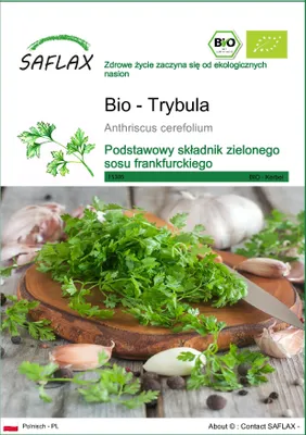 Zdjęcie produktu dla SAFLAX - Bio - Trybula - 800 Nasiona - Anthriscus cerefolium