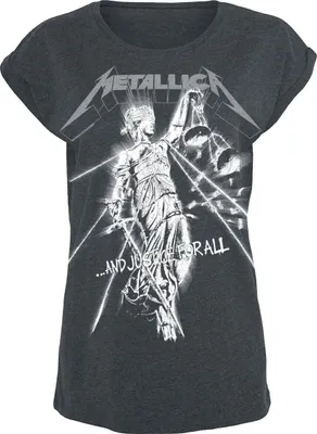 Produktbild von Metallica T-Shirt Damen Raining Light grau 3XL