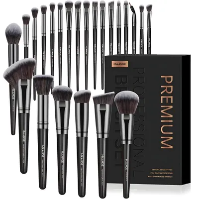 Immagine prodotto di Set di pennelli per il trucco - 25 pezzi neri KP40021